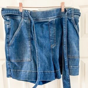 Spanx denim shorts